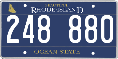 RI license plate 248880