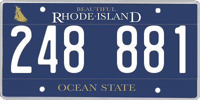 RI license plate 248881