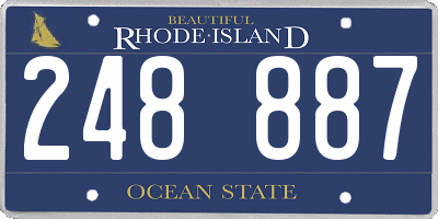 RI license plate 248887