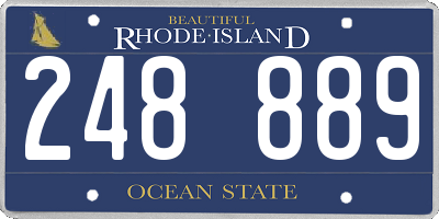 RI license plate 248889