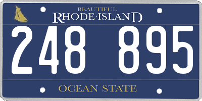 RI license plate 248895