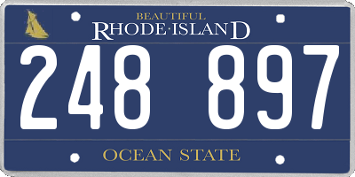 RI license plate 248897