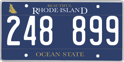 RI license plate 248899