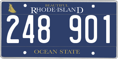 RI license plate 248901