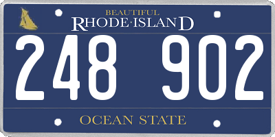 RI license plate 248902