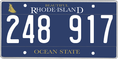 RI license plate 248917