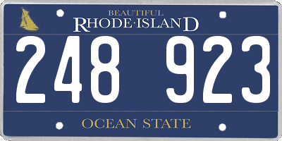 RI license plate 248923