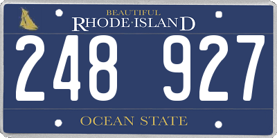 RI license plate 248927