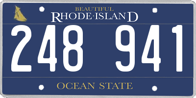 RI license plate 248941