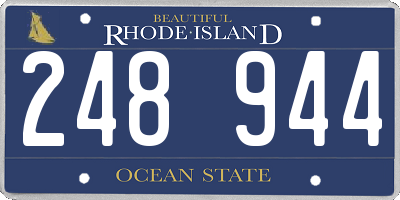 RI license plate 248944