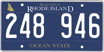 RI license plate 248946