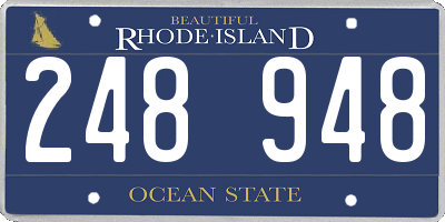 RI license plate 248948