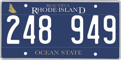 RI license plate 248949