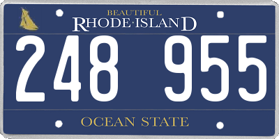 RI license plate 248955