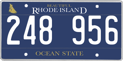 RI license plate 248956