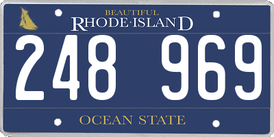 RI license plate 248969