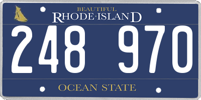 RI license plate 248970