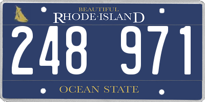 RI license plate 248971
