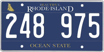 RI license plate 248975