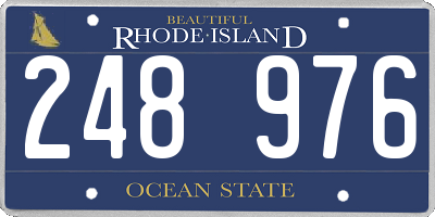 RI license plate 248976