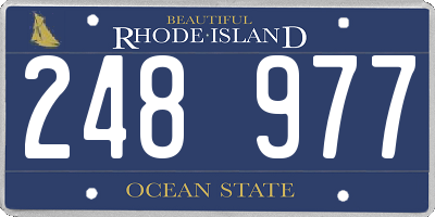 RI license plate 248977