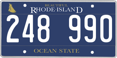 RI license plate 248990