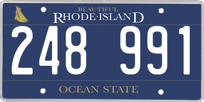 RI license plate 248991