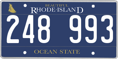 RI license plate 248993