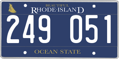 RI license plate 249051