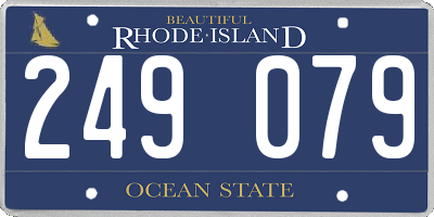 RI license plate 249079