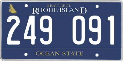 RI license plate 249091
