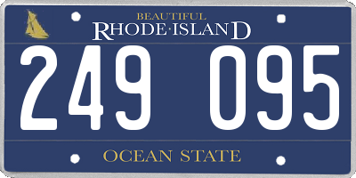 RI license plate 249095
