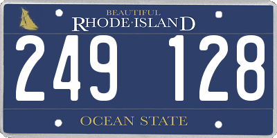 RI license plate 249128