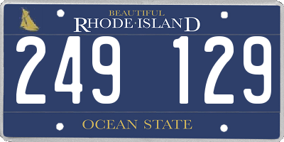 RI license plate 249129