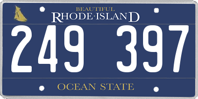RI license plate 249397