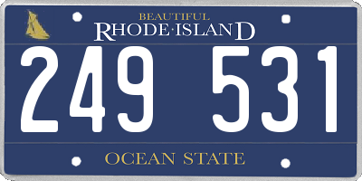 RI license plate 249531
