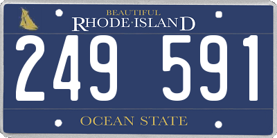 RI license plate 249591