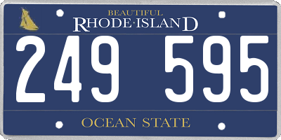 RI license plate 249595