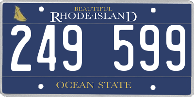RI license plate 249599