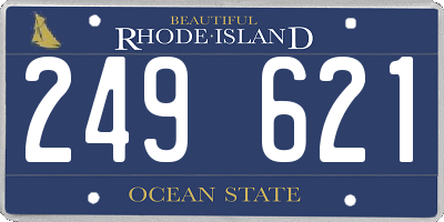 RI license plate 249621