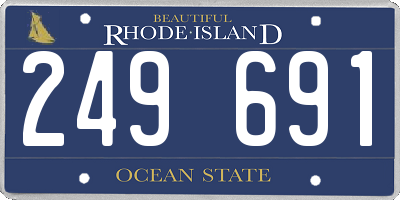 RI license plate 249691