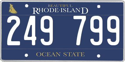 RI license plate 249799