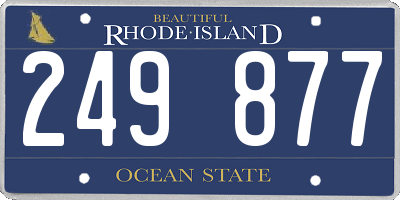 RI license plate 249877
