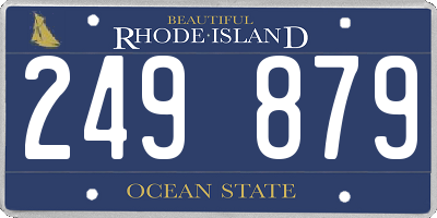 RI license plate 249879