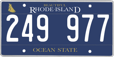RI license plate 249977