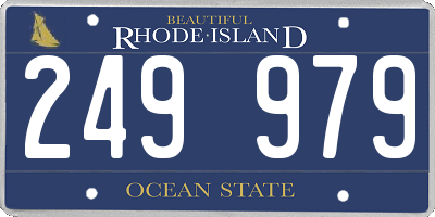 RI license plate 249979