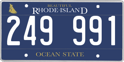 RI license plate 249991