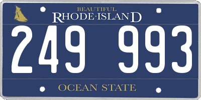 RI license plate 249993