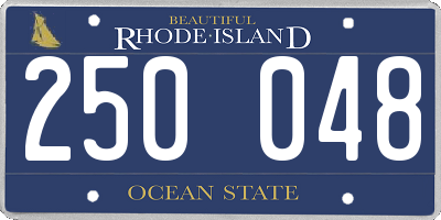 RI license plate 250048