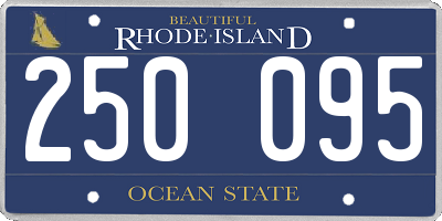 RI license plate 250095